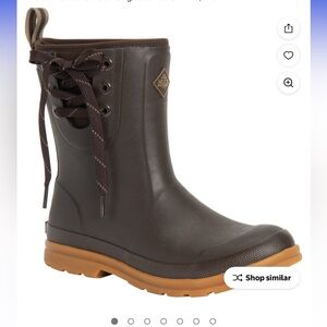 The Original Muck Boot Company Brown Pull On Mid Brown Rain Muck Boots